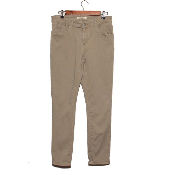 Levi's Classic Mid Rise Skinny Khaki Jeans Size 31 - Picture 1 of 7